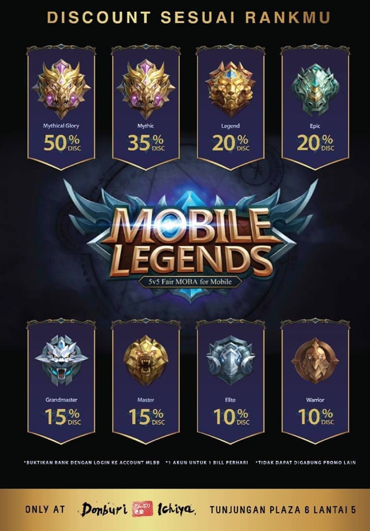 Your Mobile Legends Rank Can Save You 50% At This Eatery In Indonesia